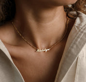 Personalized Figaro Chain Name Necklace