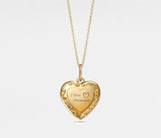 Heart Photo Locket Necklace in Sterling Silver