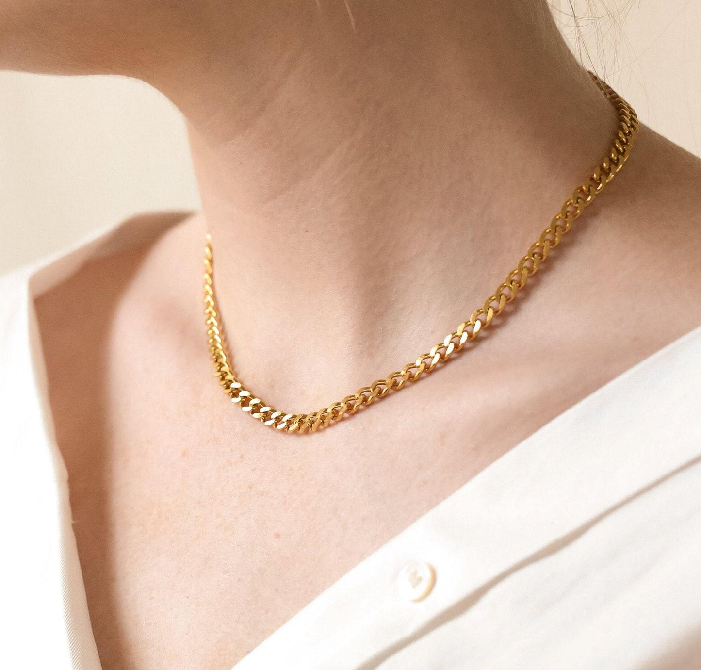 Thick Gold Cuban Chunky Necklace