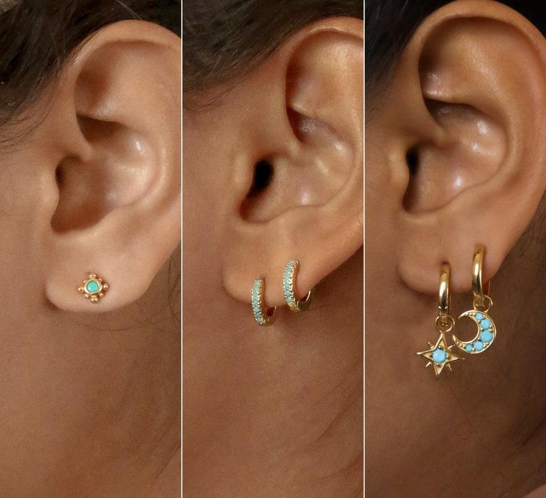 Turquoise Boho Earrings Set for Gifts