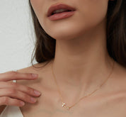 Dainty Opal Tulip Layering Necklace