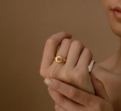 Custom Gold and Silver Signet Ring