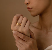 Custom Gold and Silver Signet Ring