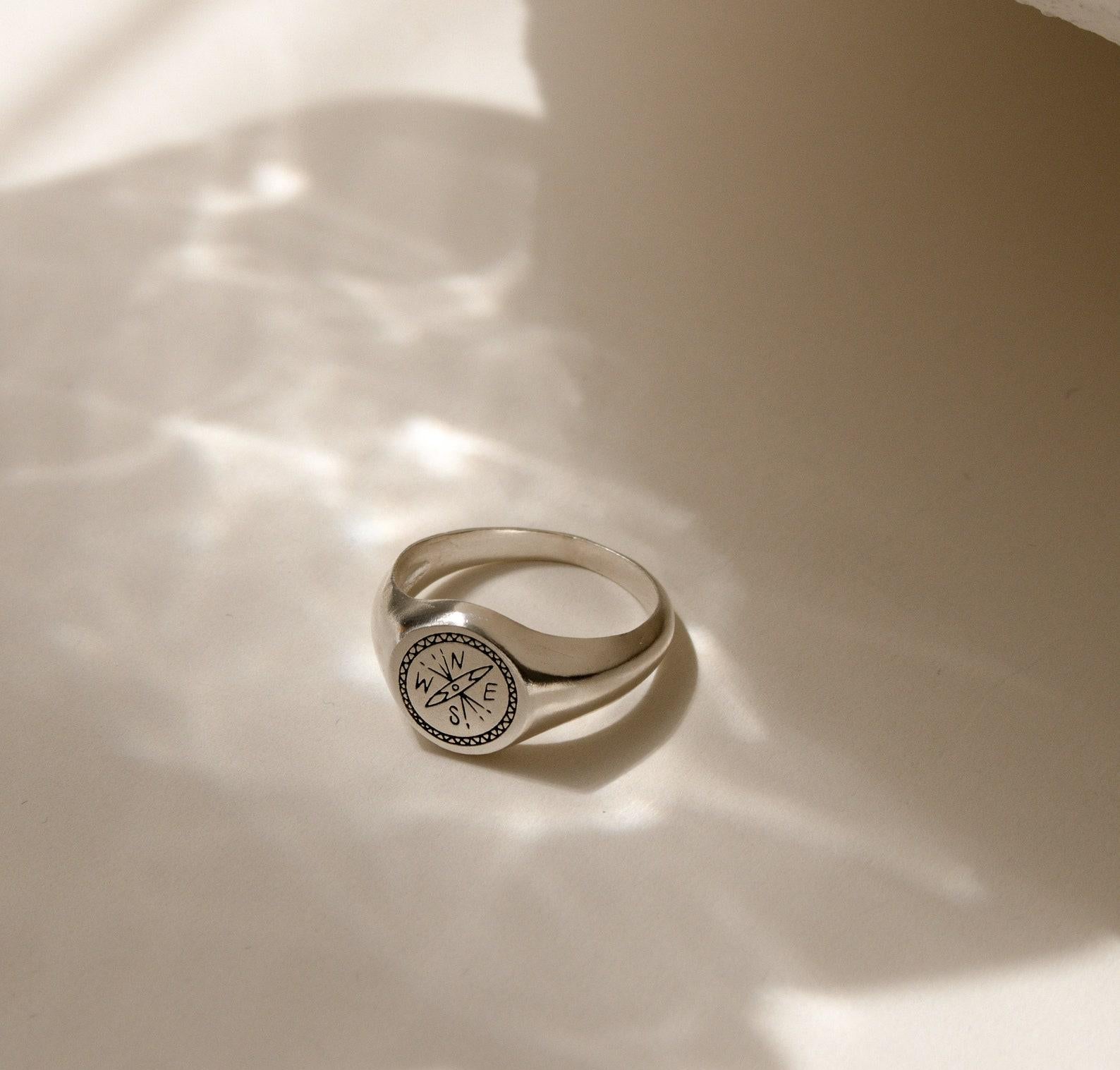 Celestial Signet Ring for Travel Lovers