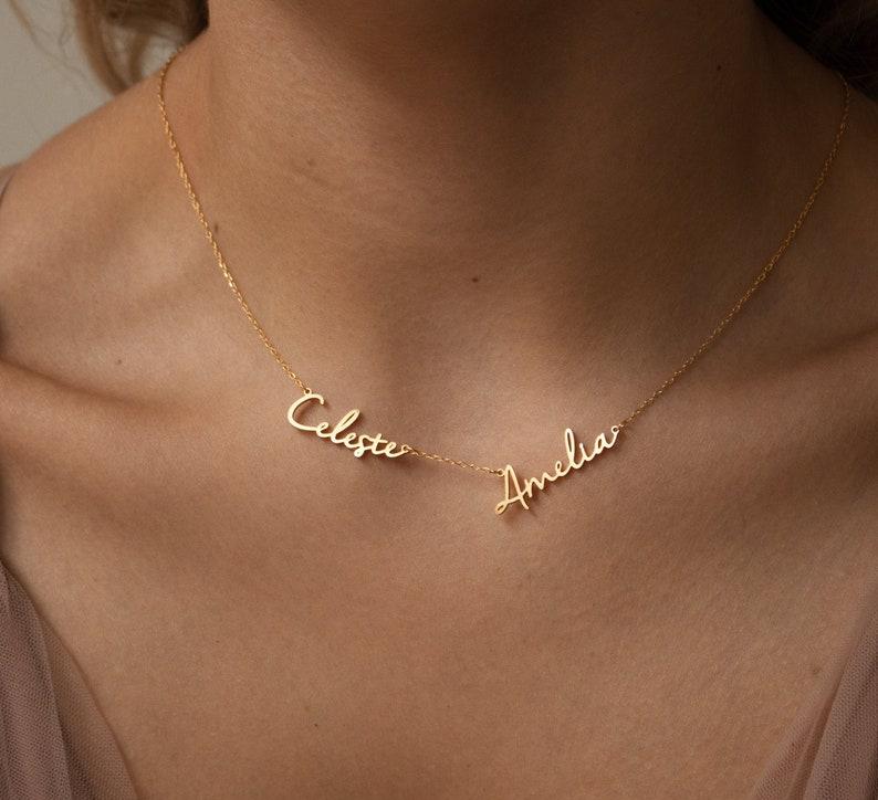 Personalized Name Necklace in Modern Font