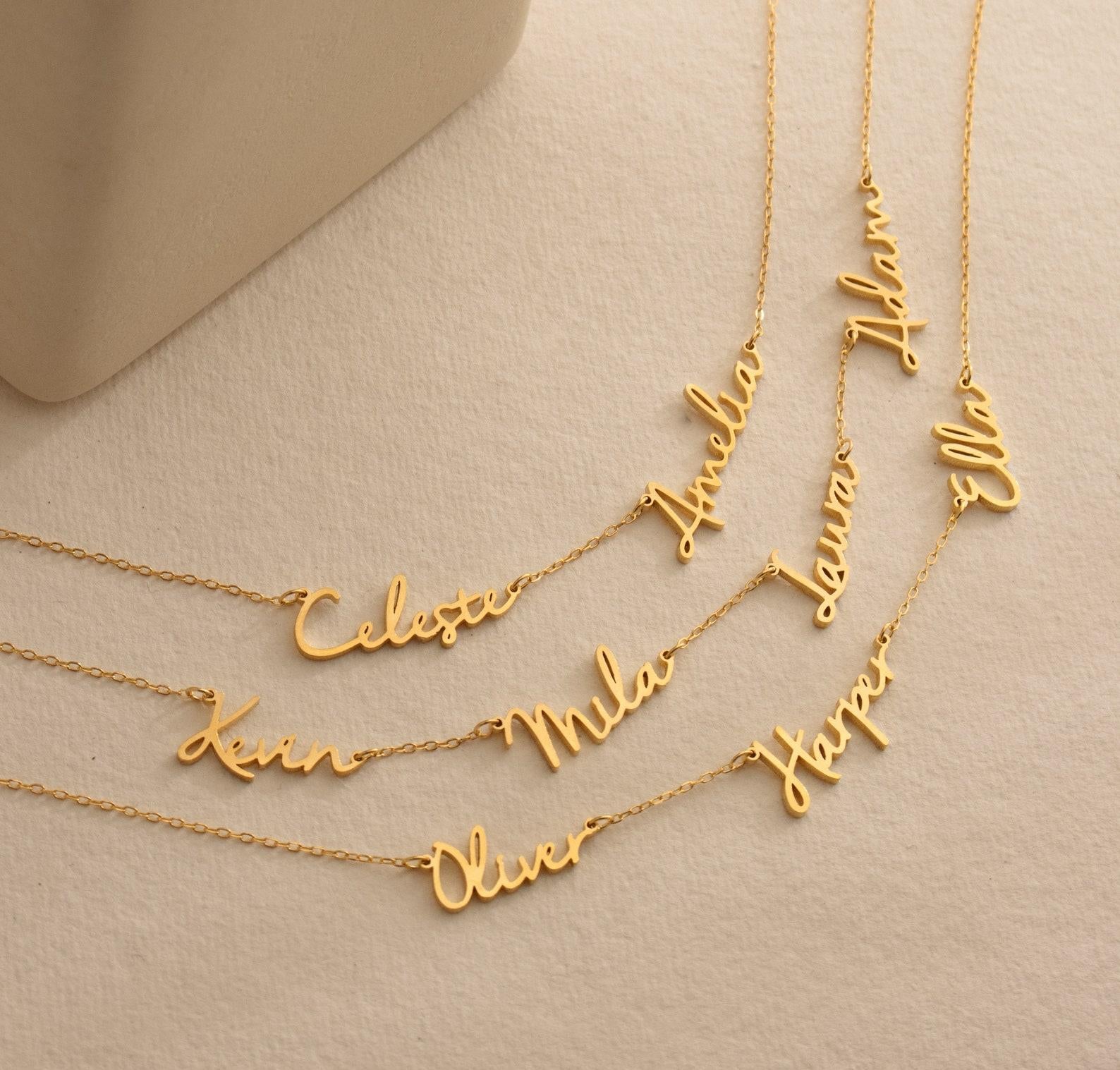 Personalized Name Necklace in Modern Font