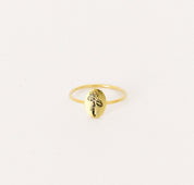 Dainty Floral Birth Flower Ring in Gold Silver Rose