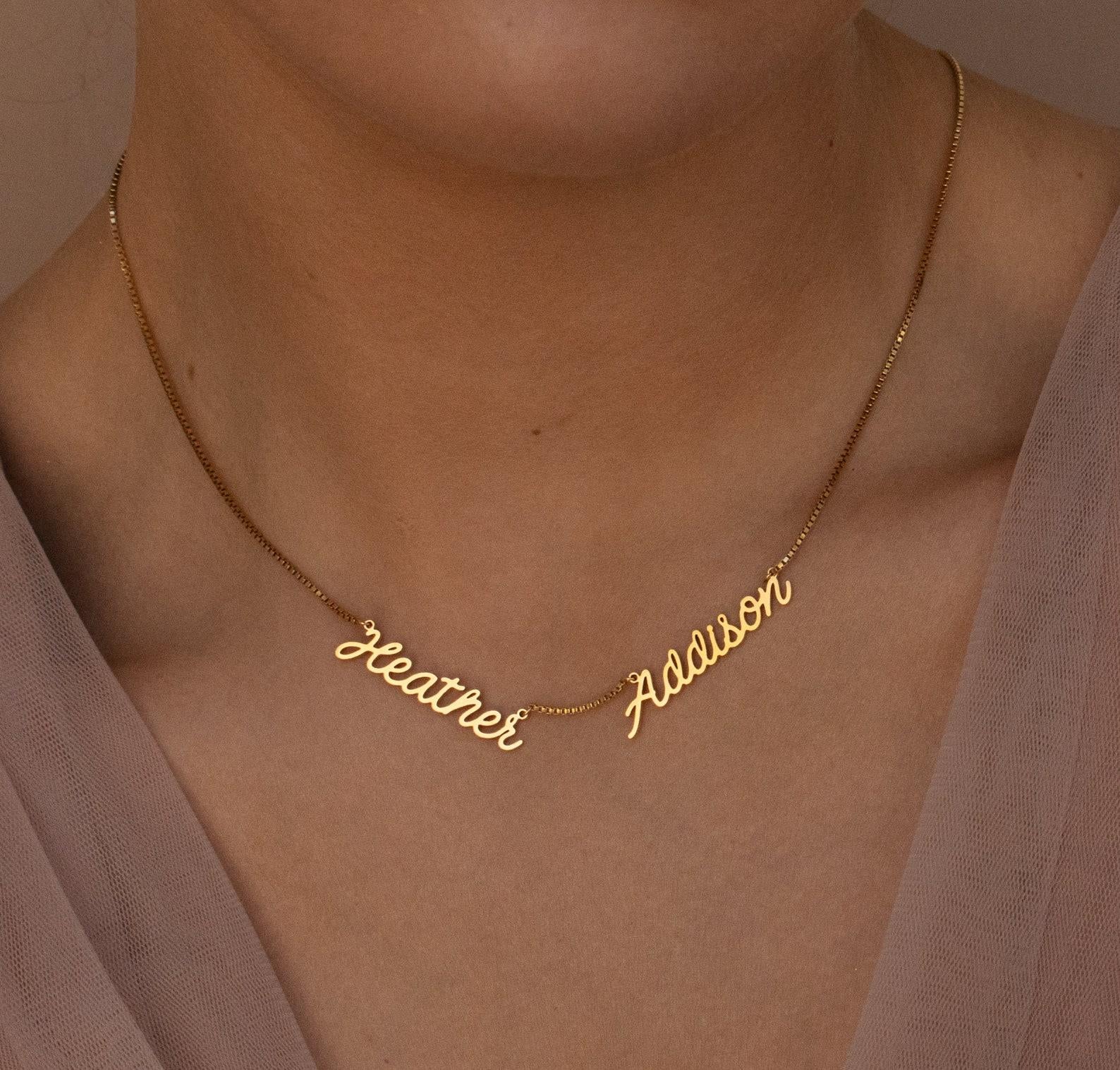 Custom Dainty Chain Name Necklace