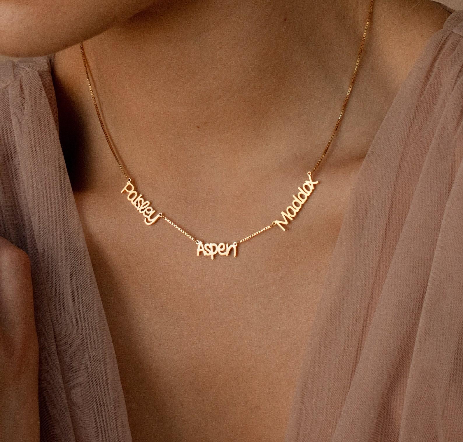 Custom Dainty Chain Name Necklace