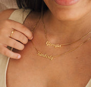 Custom Two Layer Name Necklace