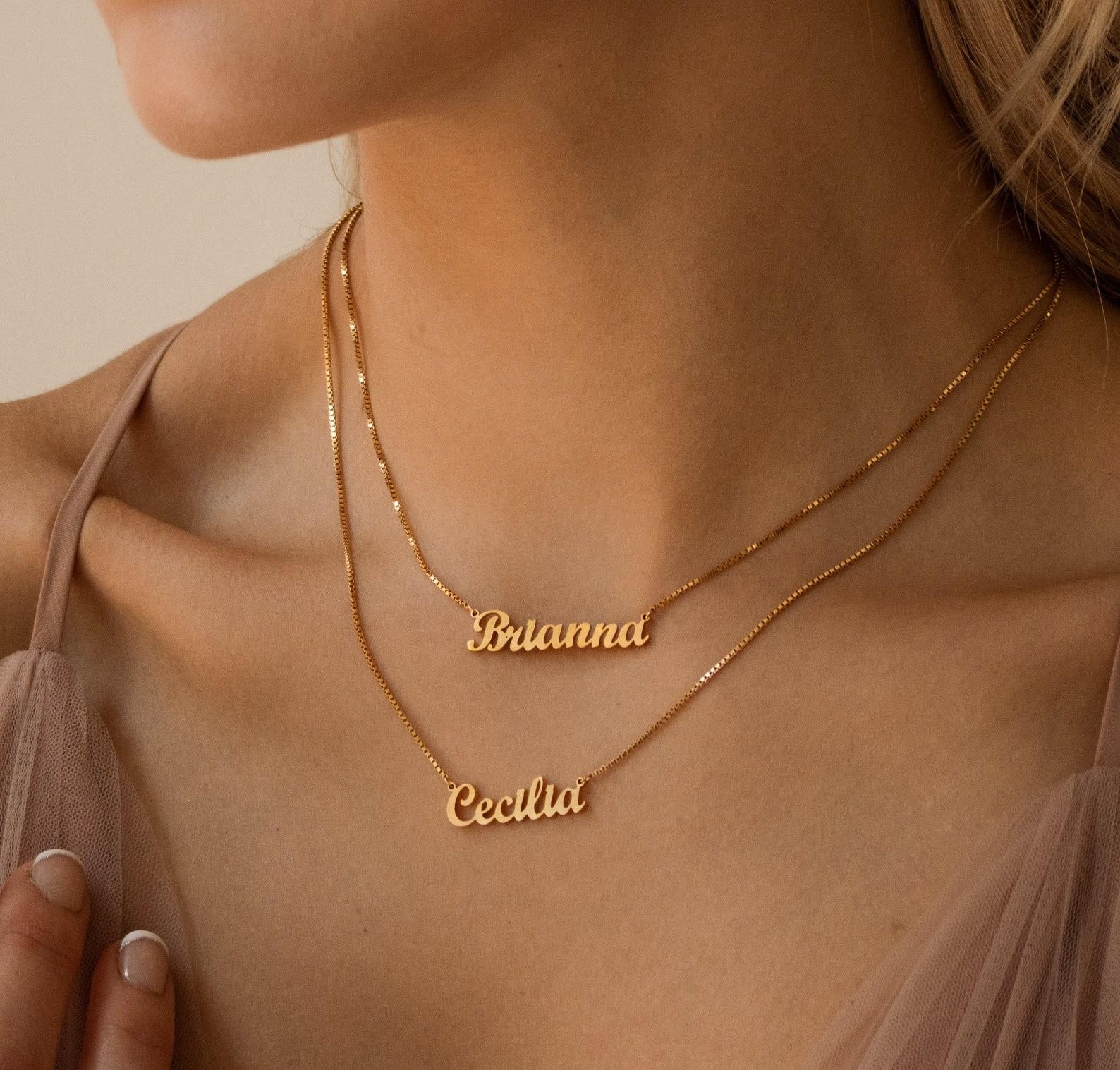 Custom Two Layer Name Necklace