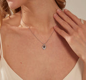 Heart Photo Projection Necklace with Gold Pendant