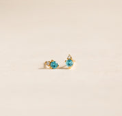 Personalized Birthstone Stud Earrings for Her