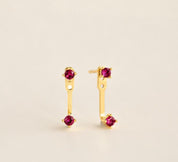 Personalized Birthstone Ear Jacket Earrings