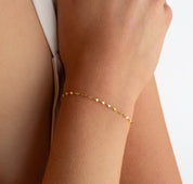 Dainty Mirror Link Chain Bracelet for Everyday Wear