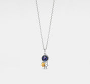 Silver Astronaut Space Projection Necklace