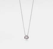 Personalized Silver Bubble Projection Necklace