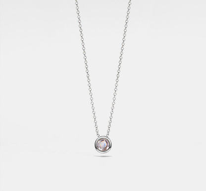 Custom Silver Bubble Projection Necklace