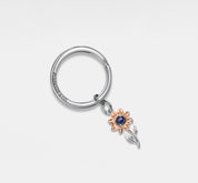 Custom Sunflower Projection Keychain