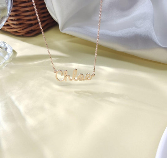 Personalized Rose Gold Name Necklace