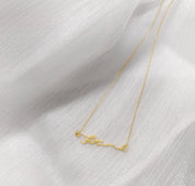 Custom Minimalist Name Necklace in Silver and Gold