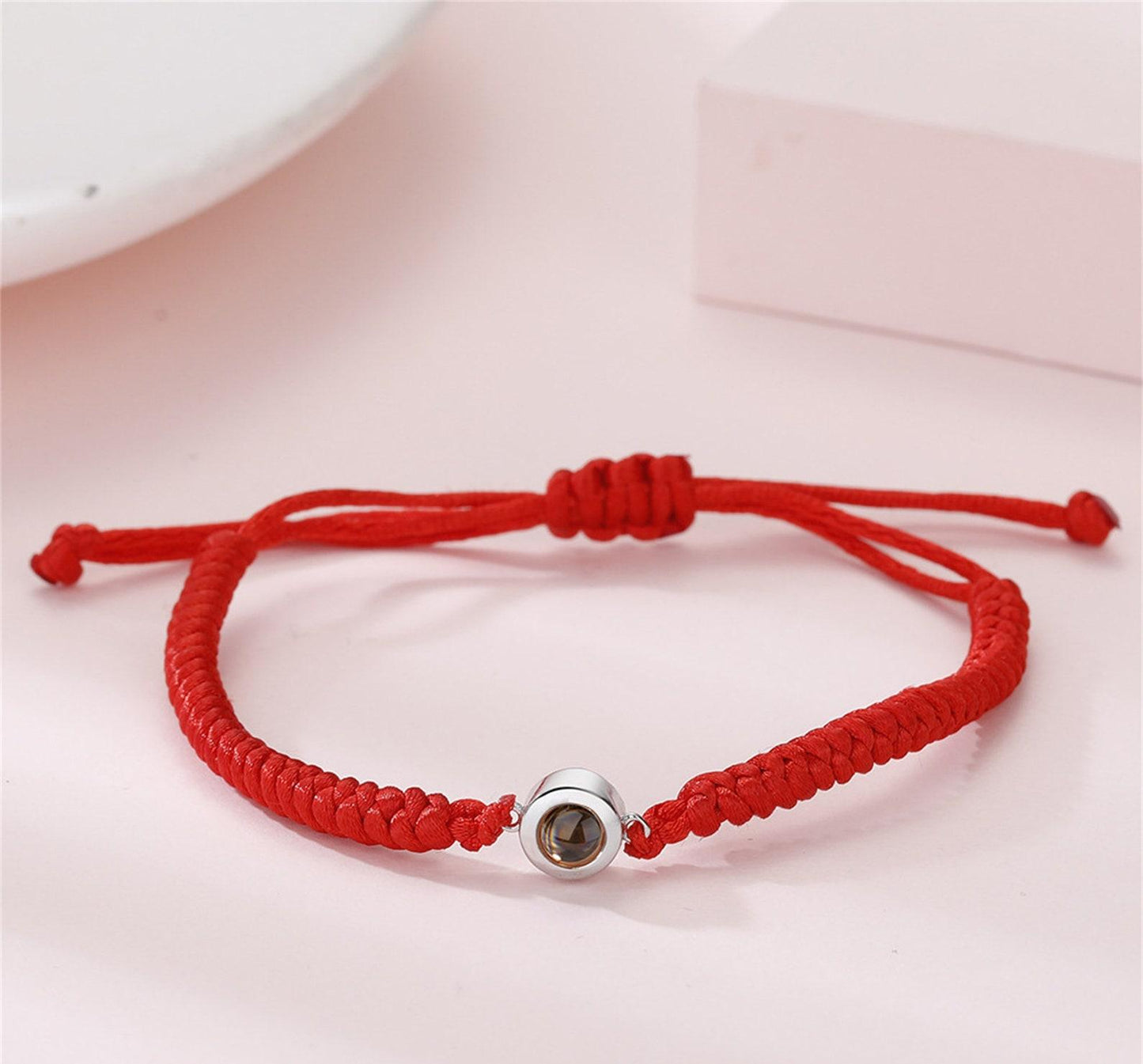 Customized Braided Rope Projection Bracelet