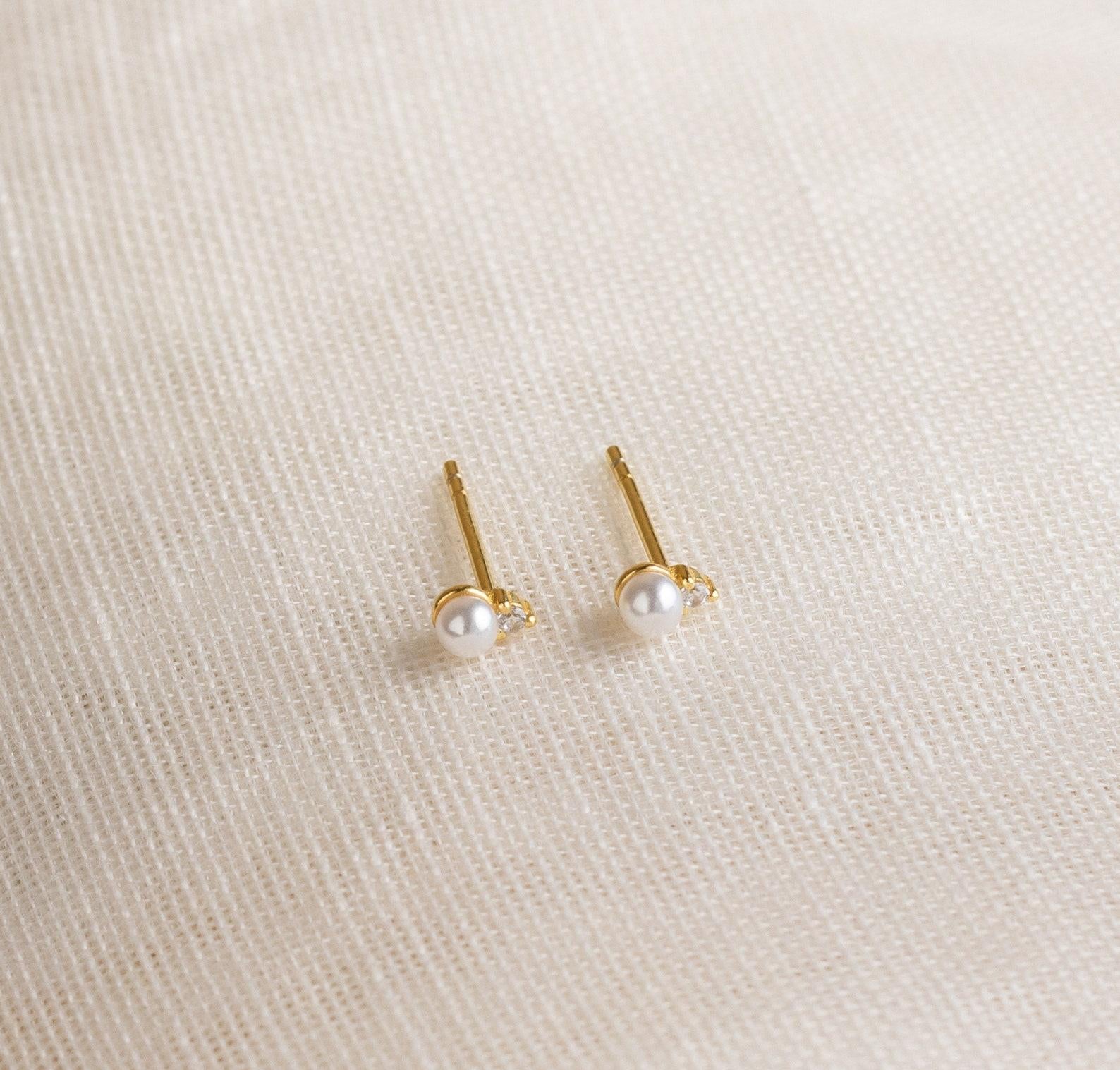 Dainty Birthstone Stud Earrings for Birthdays