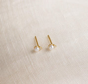 Dainty Birthstone Stud Earrings for Birthdays