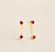 Personalized Birthstone Ear Jackets Earrings