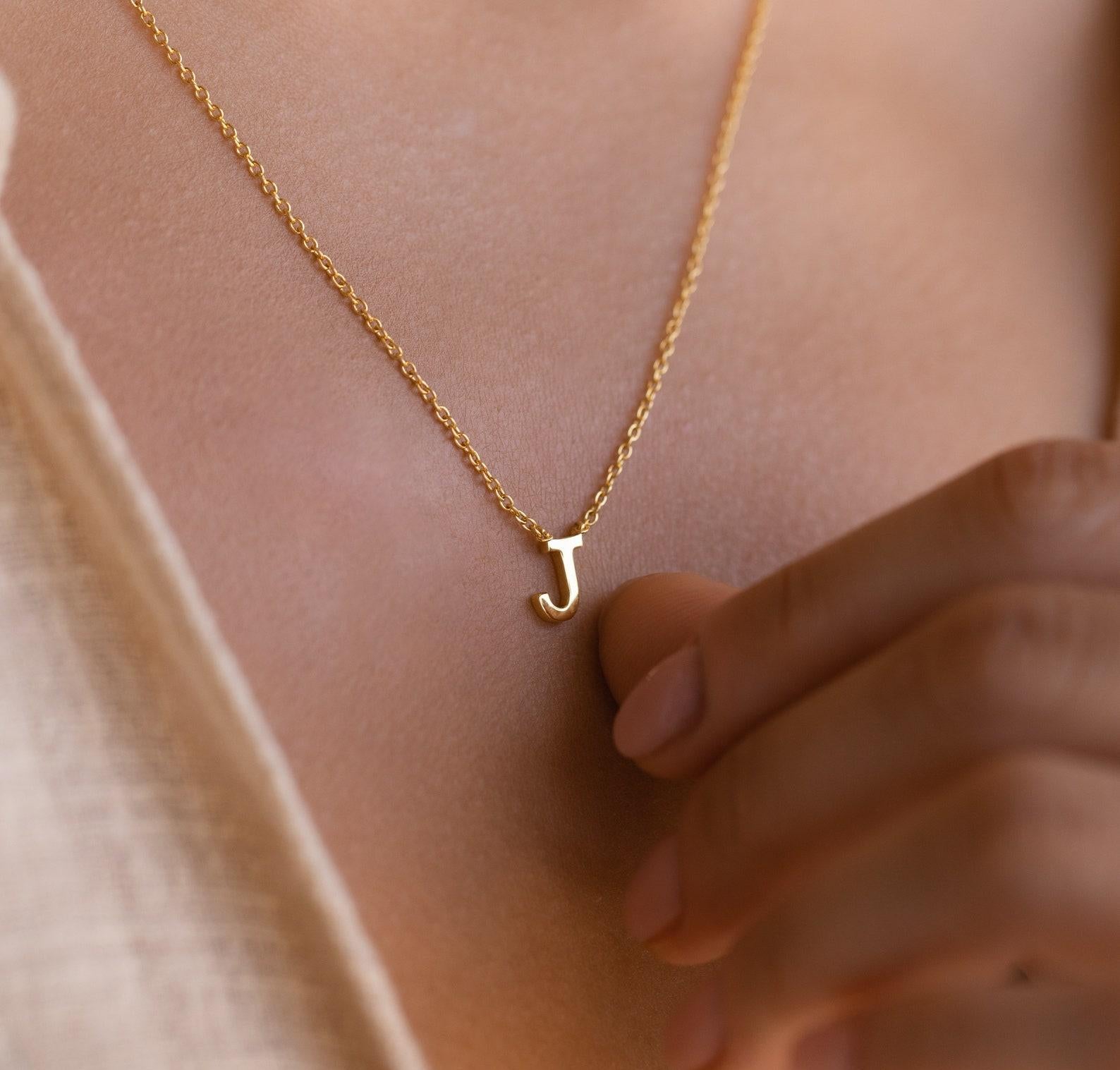 Personalized Dainty Letter Necklace for Her