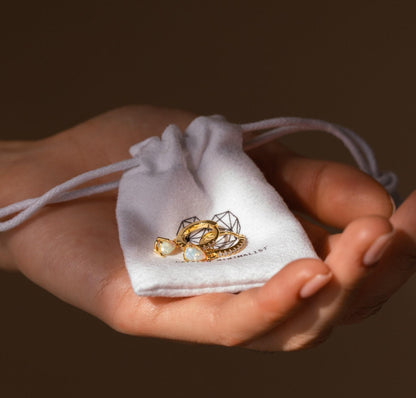 Personalized Gold Hoop Earrings with Birthstone Charm