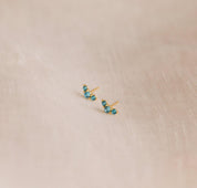 Custom Birthstone Trio Studs for Moms