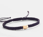 Dainty Gold Bean Braided Bracelet