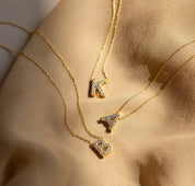 Personalized Diamond Initial Necklace for Her