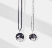 Couple Necklace Planet Star Design