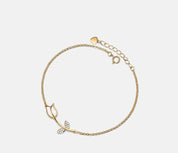 Dainty Gold Opal Tulip Bracelet