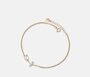 Dainty Gold Tulip Flower Anklet