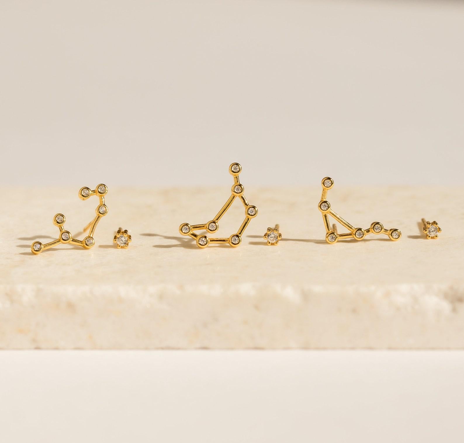 Personalized Zodiac Constellation Earrings