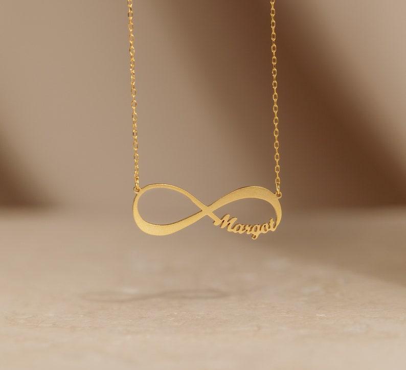 Personalized Infinity Name Necklace for Mom