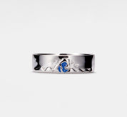 Mountain Ocean Couple Ring for Friendship