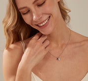 Dainty Feather Photo Pendant Necklace