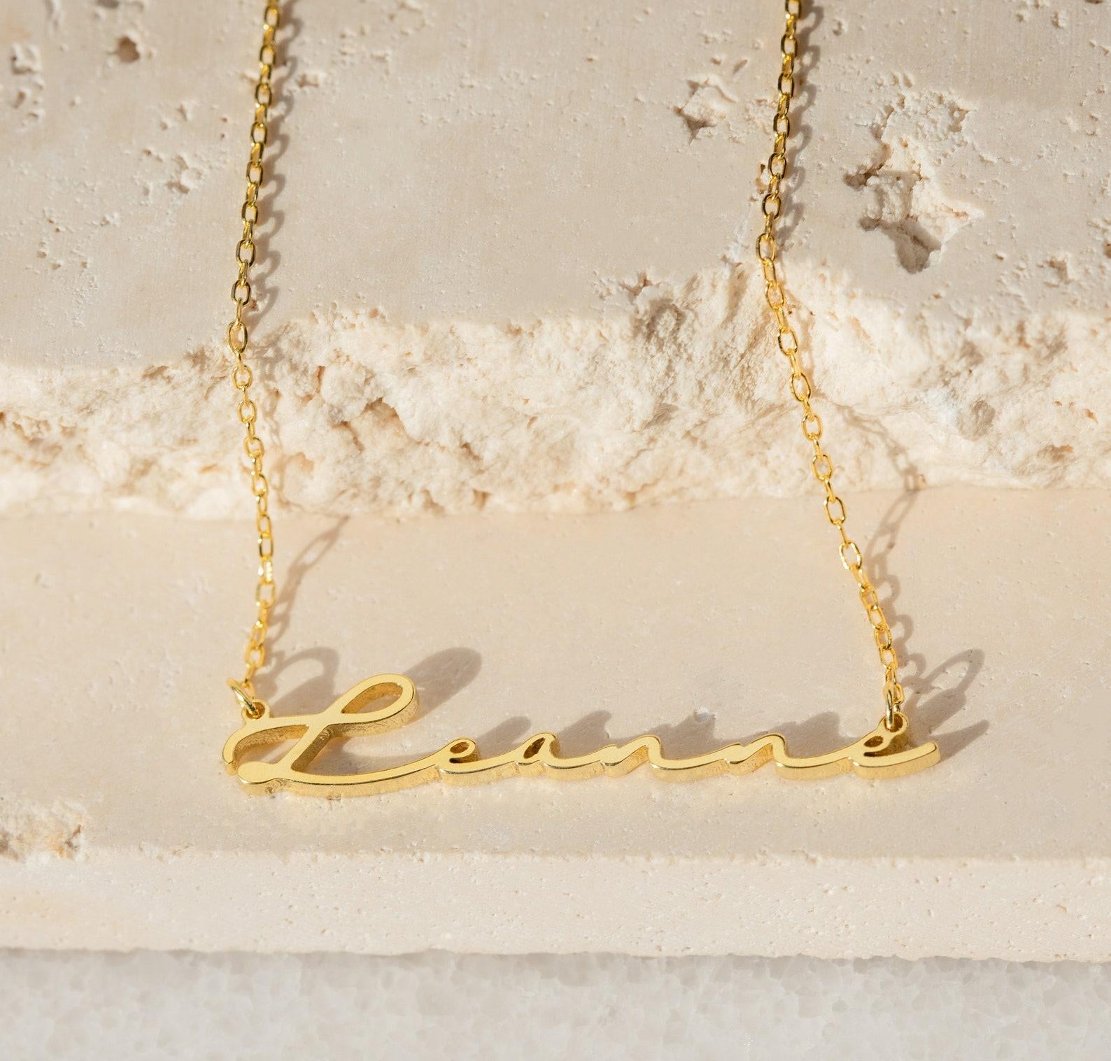 Personalized Off-Center Name Necklace