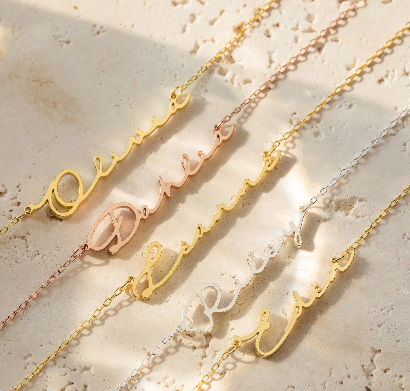 Personalized Off-Center Name Necklace