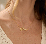 Personalized 18K Gold Name Necklace