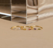 Personalized Marquise Birthstone Ring