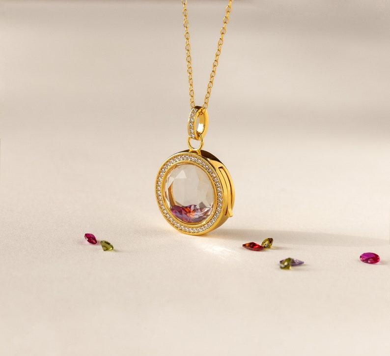 Pave Diamond Locket Necklace for Everyday Wear