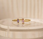 Baguette and Marquise Birthstone Ring