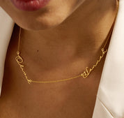 Personalized Minimalist Gold Name Necklace