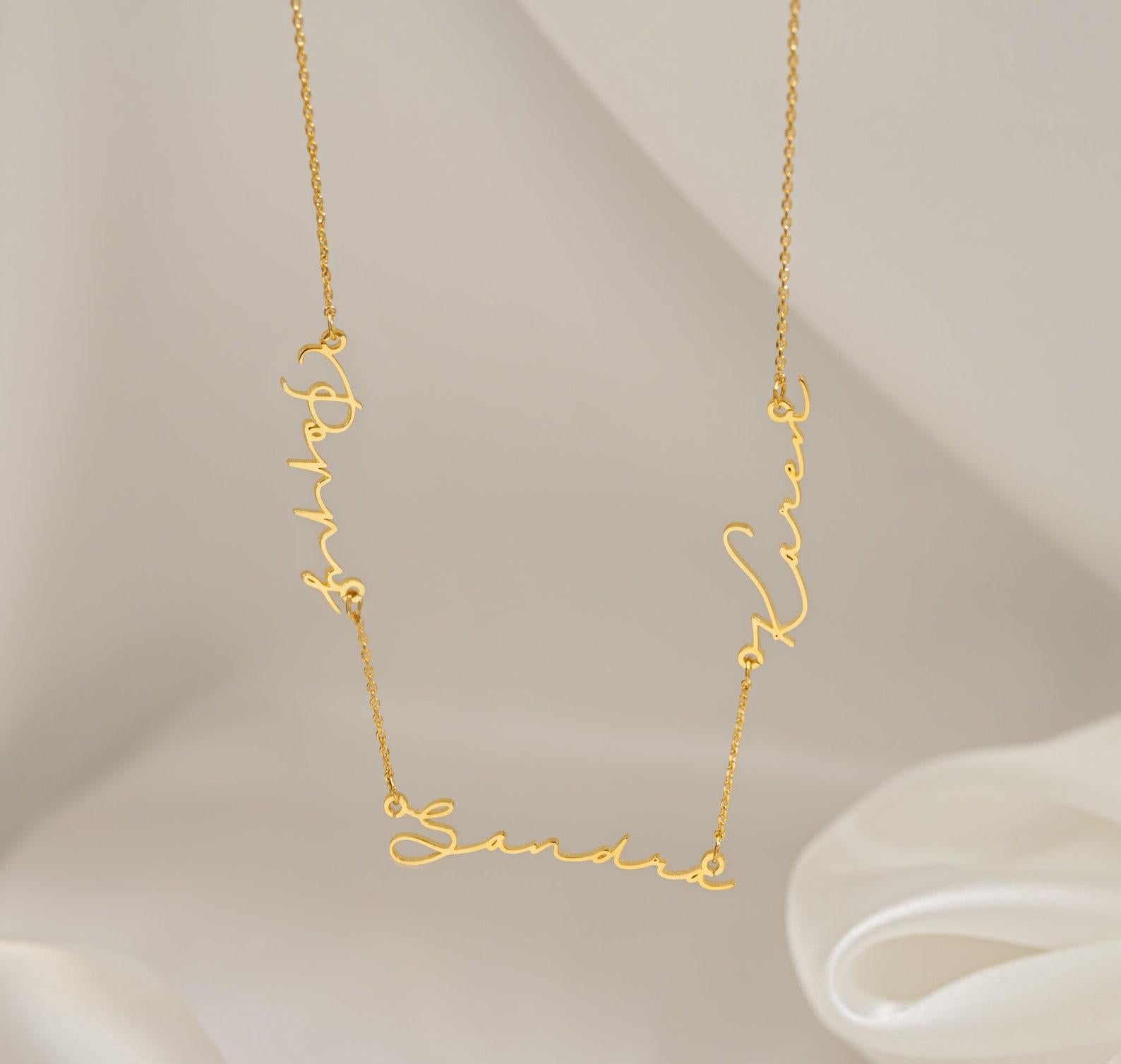 Personalized Minimalist Gold Name Necklace