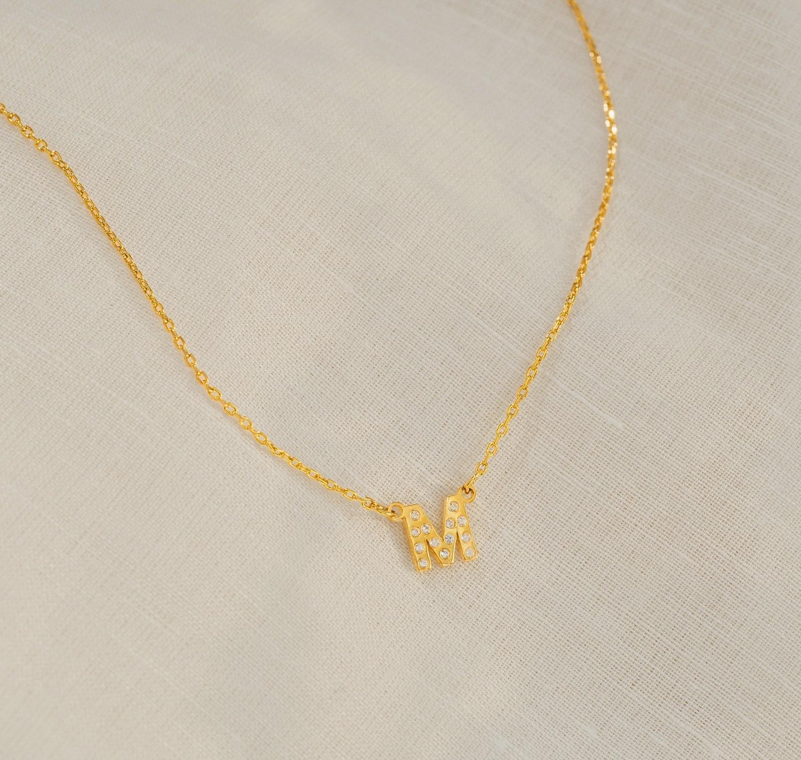 Personalized Minimalist Initial Necklace for Her